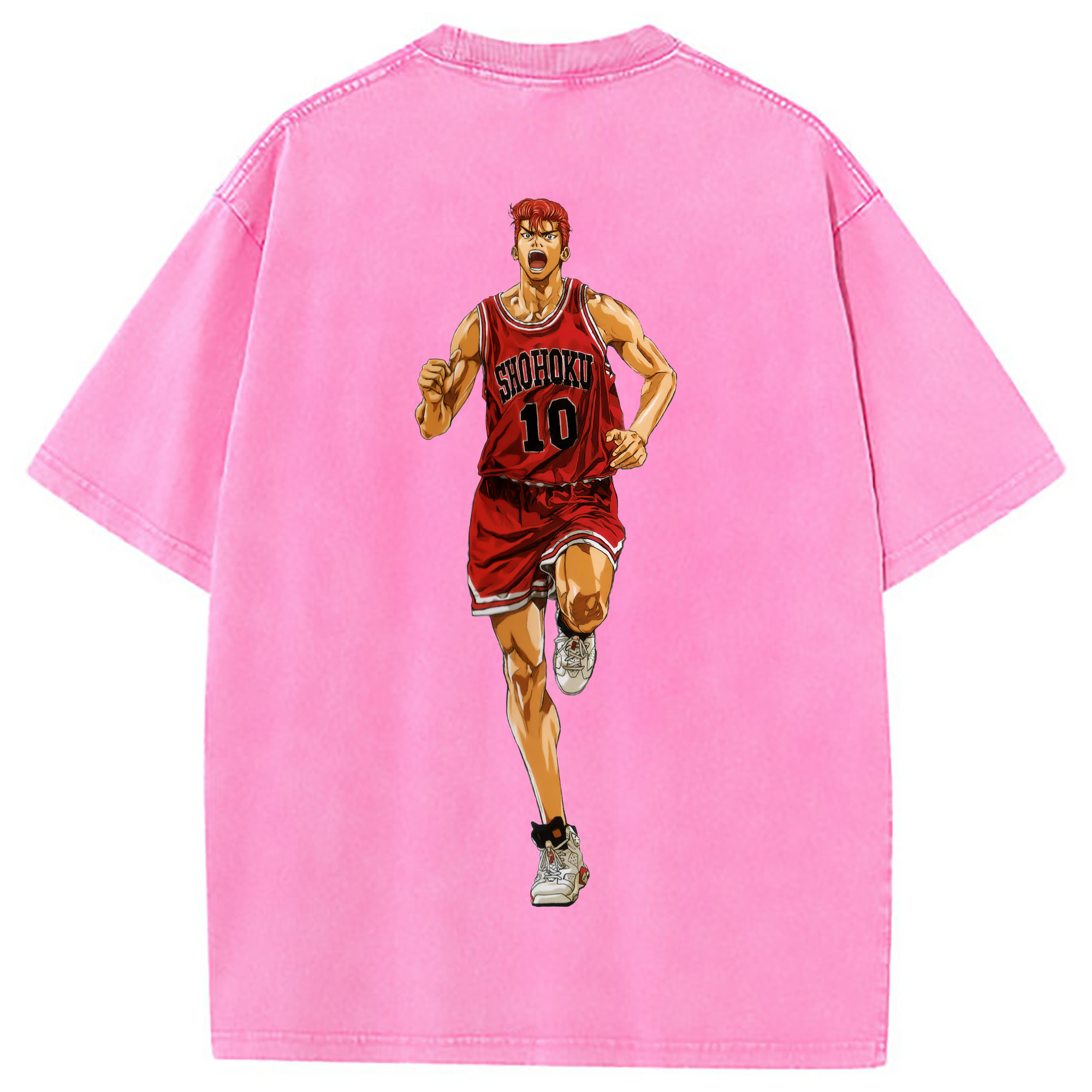 （画像用） SLAM DUNK／スラムダンク 綿100% ヴィンテージ風 半袖Tシャツ（背面プリント）
